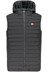 THE NORTH STONE MEN'S BLACK SLEEVELESS JACKET