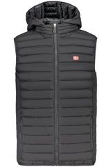 THE NORTH STONE MEN'S BLACK SLEEVELESS JACKET