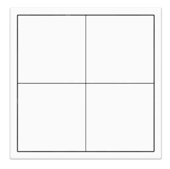 HDL Panel TILE SERIES Ivory White 4 Button V2.1