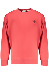 TIMBERLAND MEN'S RED ZIP-UP SWEATSHIRT