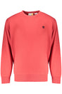 TIMBERLAND MEN'S RED ZIP-UP SWEATSHIRT