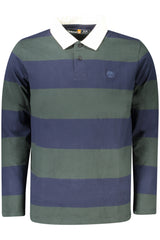 TIMBERLAND MEN'S LONG-SLEEVE POLO SHIRT, GREEN