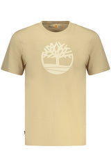 TIMBERLAND MEN'S SHORT-SLEEVE T-SHIRT BEIGE