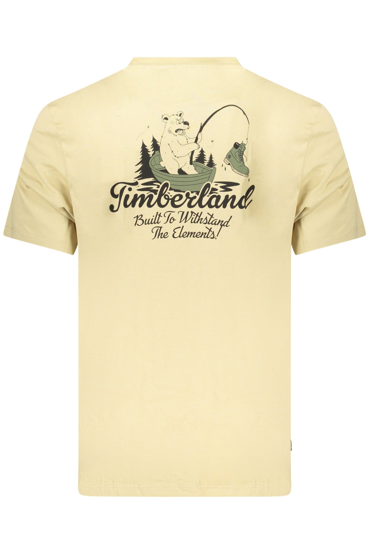 TIMBERLAND MEN'S SHORT-SLEEVE T-SHIRT BEIGE