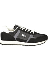 TOMMY HILFIGER MEN'S BLACK SPORTS SHOES
