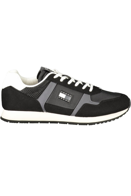 TOMMY HILFIGER MEN'S BLACK SPORTS SHOES