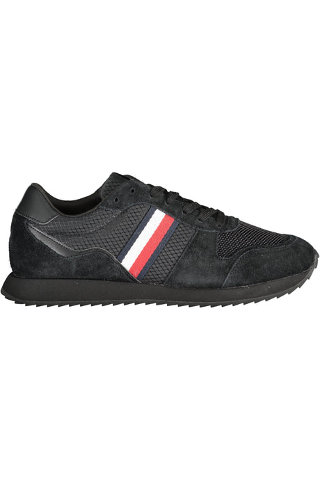 TOMMY HILFIGER BLACK MEN'S SPORTS SHOES