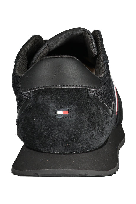 TOMMY HILFIGER BLACK MEN'S SPORTS SHOES