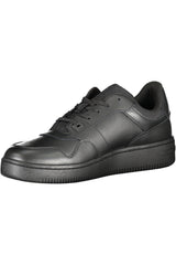 TOMMY HILFIGER BLACK MEN'S SPORTS SHOES