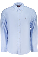 TOMMY HILFIGER MEN'S LONG-SLEEVED SHIRT, BLUE