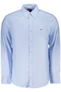 TOMMY HILFIGER MEN'S LONG-SLEEVED SHIRT, BLUE