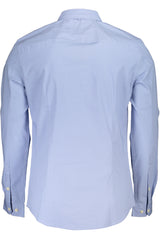 TOMMY HILFIGER MEN'S BLUE LONG SLEEVE SHIRT