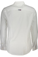 TOMMY HILFIGER MEN'S WHITE LONG SLEEVE SHIRT