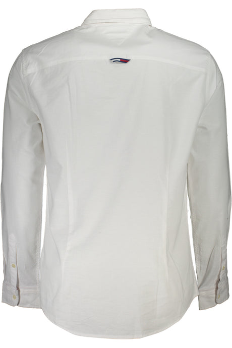 TOMMY HILFIGER MEN'S WHITE LONG SLEEVE SHIRT