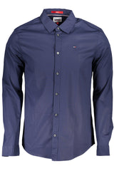 TOMMY HILFIGER MEN'S LONG SLEEVE SHIRT BLUE