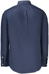 TOMMY HILFIGER MEN'S LONG-SLEEVED SHIRT, BLUE