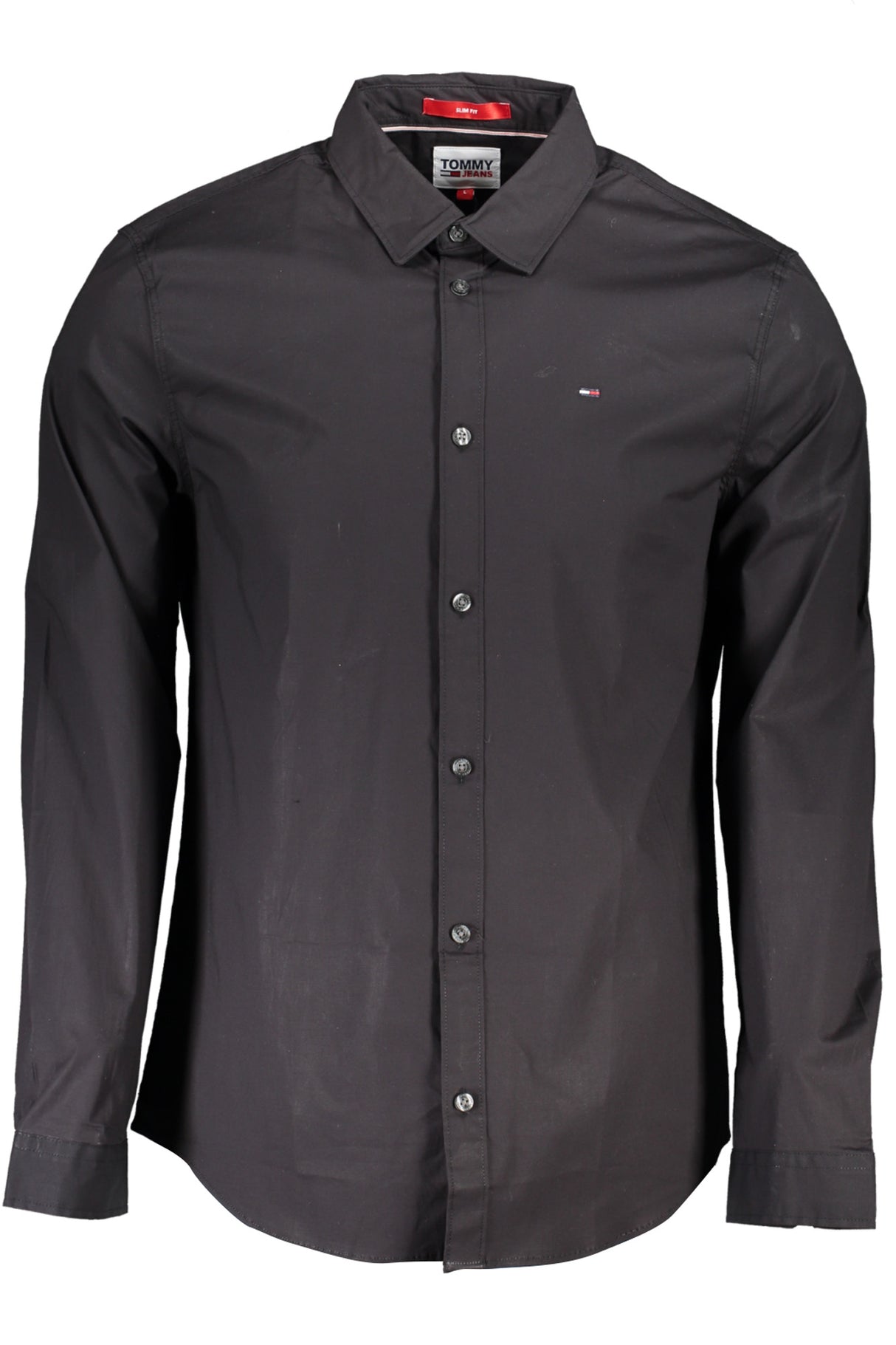 TOMMY HILFIGER MEN'S BLACK LONG SLEEVE SHIRT