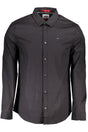 TOMMY HILFIGER MEN'S BLACK LONG SLEEVE SHIRT
