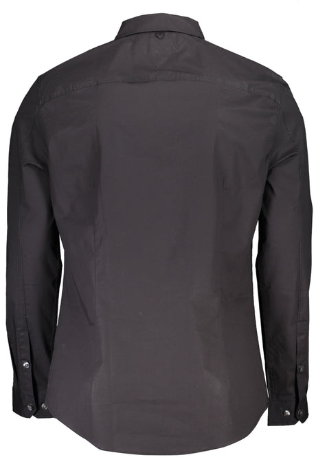 TOMMY HILFIGER MEN'S BLACK LONG SLEEVE SHIRT