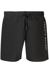 TOMMY HILFIGER MEN'S BLACK BOTTOM SWIMSUIT