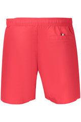 TOMMY HILFIGER MEN'S RED BOTTOM SWIMSUIT