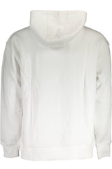 TOMMY HILFIGER MEN'S WHITE ZIPPED SWEATSHIRT