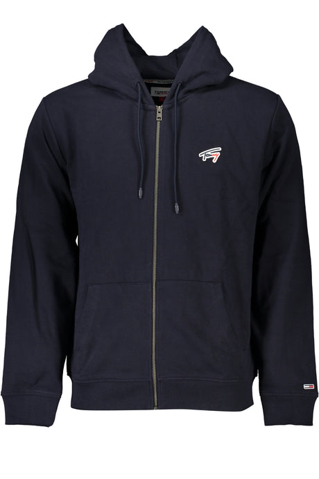 TOMMY HILFIGER MEN'S BLUE ZIP SWEATSHIRT