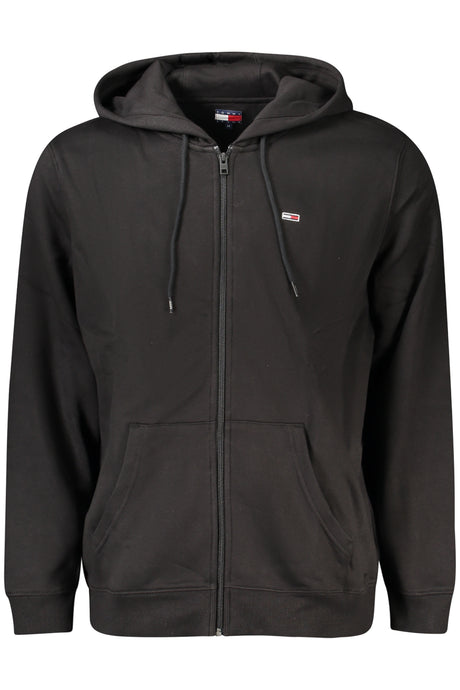 TOMMY HILFIGER MEN'S ZIP-UP SWEATSHIRT BLACK