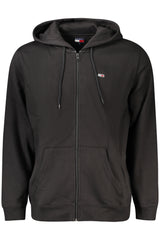 TOMMY HILFIGER MEN'S ZIP-UP SWEATSHIRT BLACK