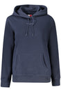 TOMMY HILFIGER WOMEN'S BLUE ZIP-UP SWEATSHIRT