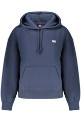 TOMMY HILFIGER WOMEN'S BLUE ZIP-UP SWEATSHIRT