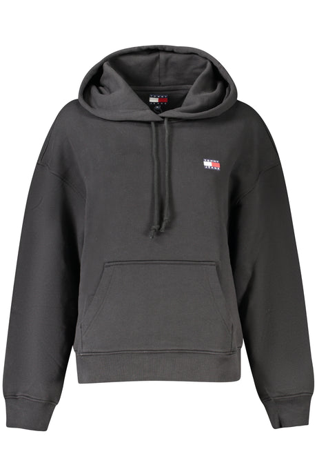 TOMMY HILFIGER SWEATSHIRT WITHOUT ZIP WOMEN BLACK