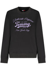 TOMMY HILFIGER WOMEN'S BLACK ZIP-UP SWEATSHIRT