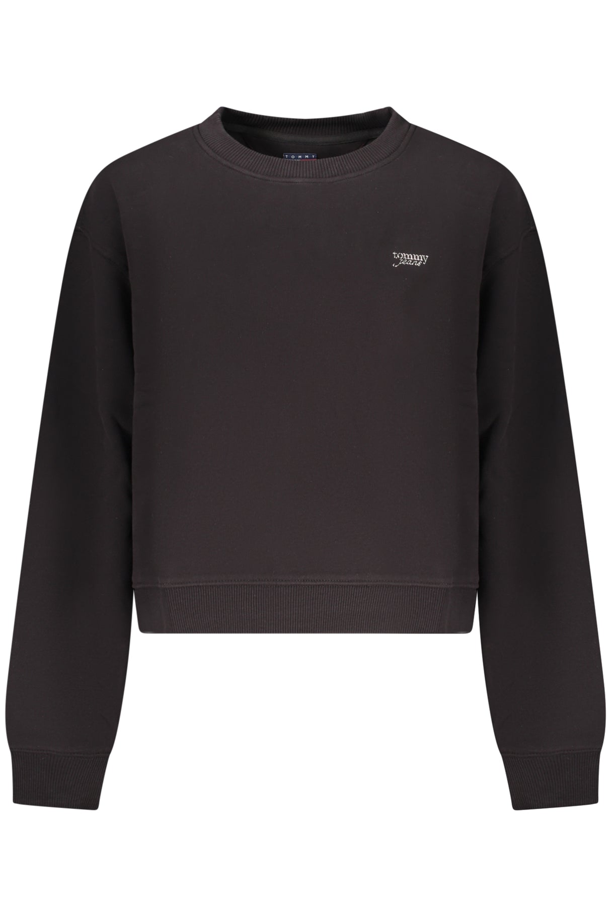TOMMY HILFIGER WOMEN'S BLACK ZIP-UP SWEATSHIRT