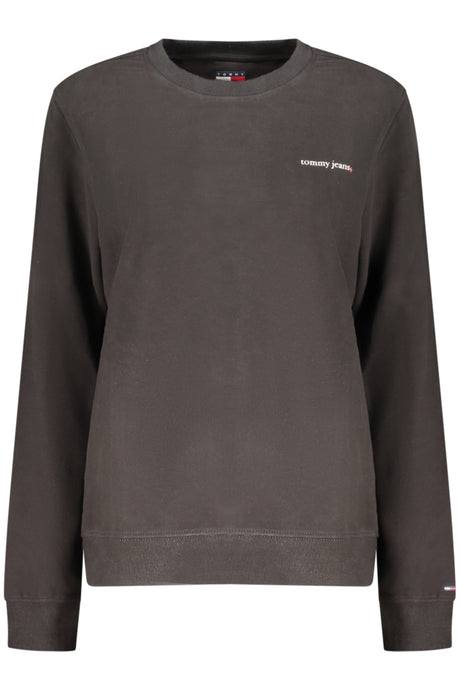 TOMMY HILFIGER WOMEN'S BLACK ZIP-UP SWEATSHIRT