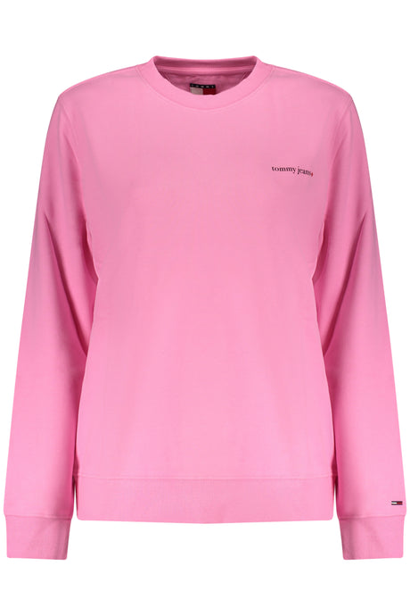TOMMY HILFIGER WOMEN'S PINK ZIP-UP SWEATSHIRT