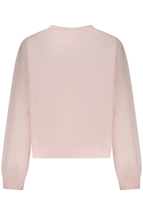TOMMY HILFIGER WOMEN'S PINK ZIP-UP SWEATSHIRT