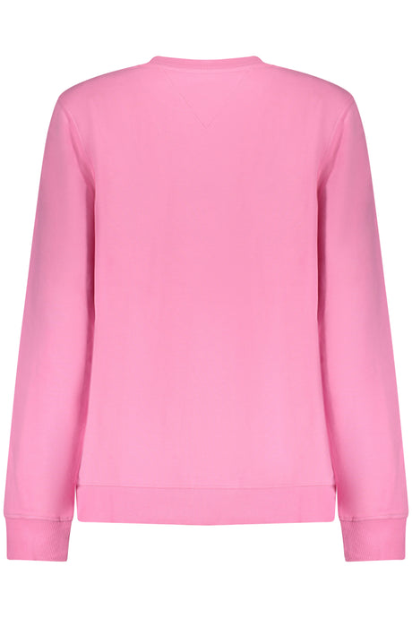 TOMMY HILFIGER WOMEN'S PINK ZIP-UP SWEATSHIRT