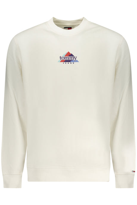 TOMMY HILFIGER MEN'S ZIP-UP SWEATSHIRT WHITE