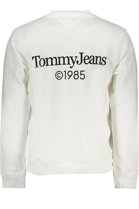 TOMMY HILFIGER MEN'S WHITE ZIPLESS SWEATSHIRT