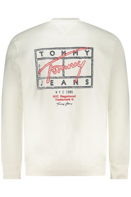 TOMMY HILFIGER MEN'S ZIP-UP SWEATSHIRT WHITE