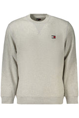 TOMMY HILFIGER MEN'S GRAY ZIP-UP SWEATSHIRT