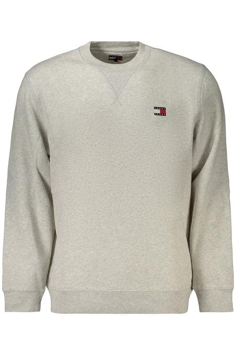 TOMMY HILFIGER MEN'S GRAY ZIP-UP SWEATSHIRT