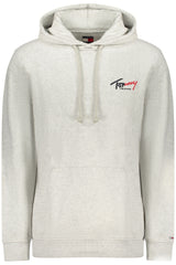 TOMMY HILFIGER MEN'S GRAY ZIP-UP SWEATSHIRT