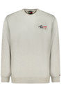 TOMMY HILFIGER MEN'S GRAY ZIP-UP SWEATSHIRT