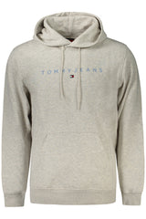 TOMMY HILFIGER MEN'S GRAY ZIP-UP SWEATSHIRT