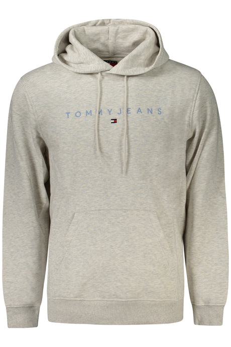 TOMMY HILFIGER MEN'S GRAY ZIP-UP SWEATSHIRT