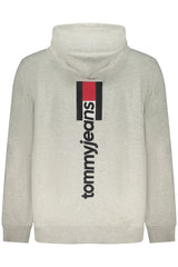 TOMMY HILFIGER MEN'S GRAY ZIP-UP SWEATSHIRT