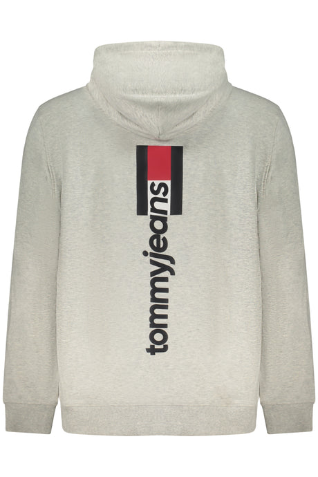 TOMMY HILFIGER MEN'S GRAY ZIP-UP SWEATSHIRT