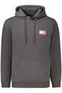 TOMMY HILFIGER MEN'S BLACK ZIP-UP SWEATSHIRT